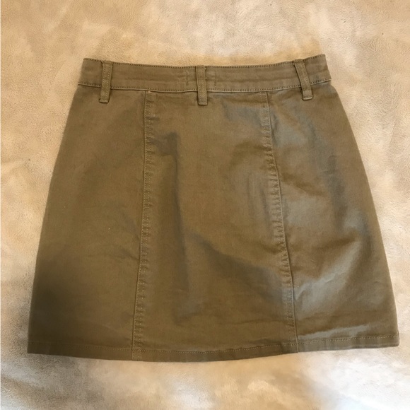 Kaki cotton skirt - Picture 3 of 3